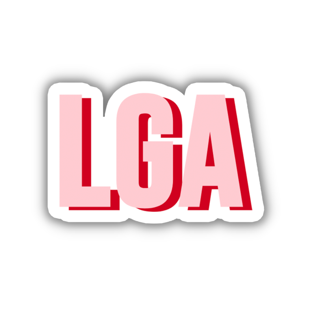 LGA Double Layered Sticker