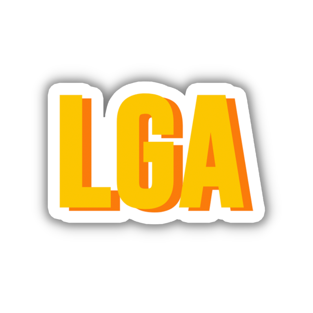 LGA Double Layered Sticker