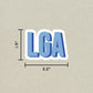 LGA Double Layered Sticker