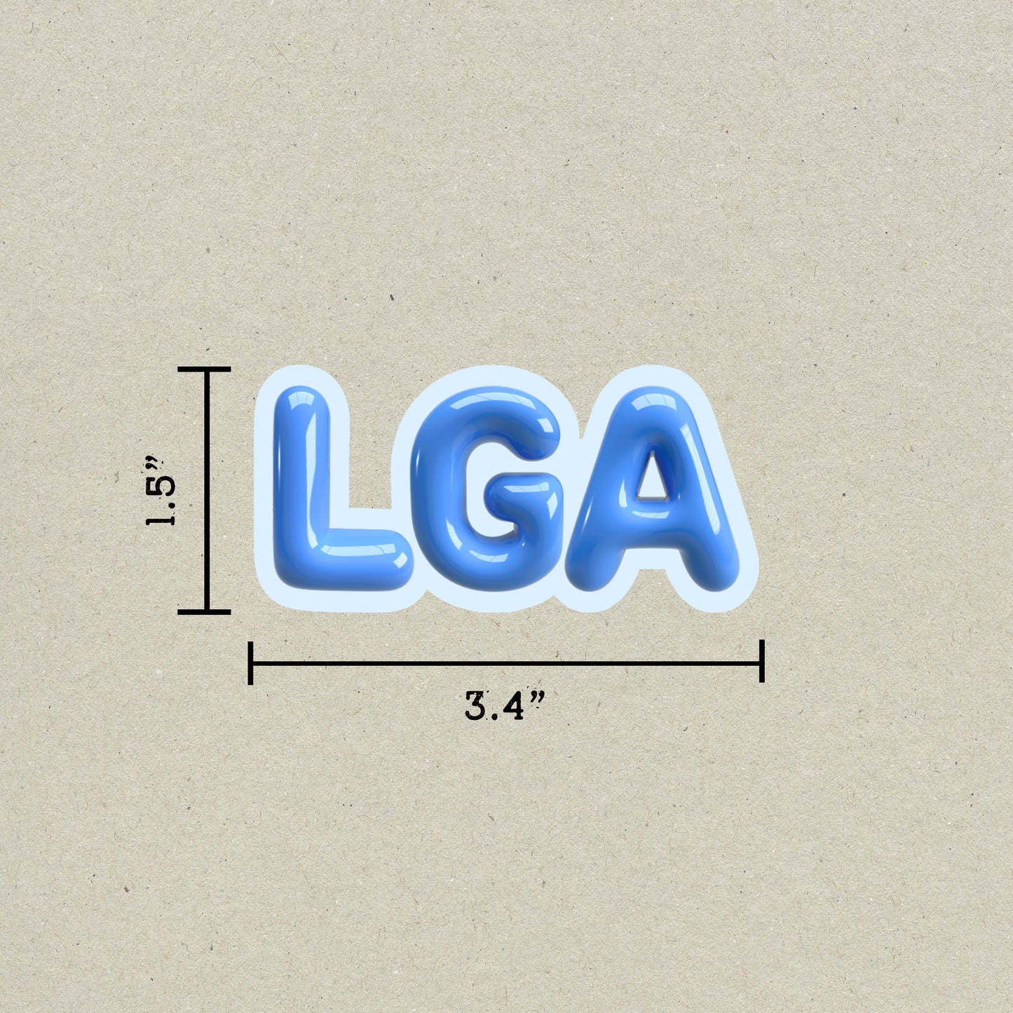 LGA Bubble Sticker