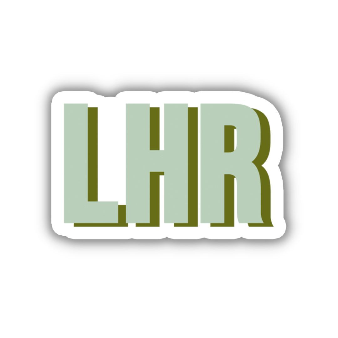 LHR Double Layered Sticker