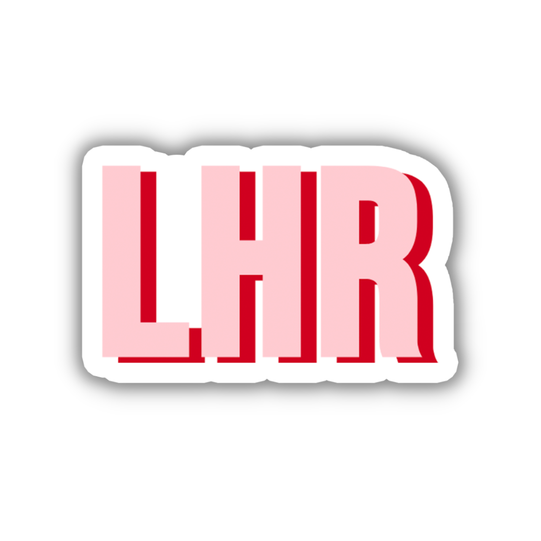 LHR Double Layered Sticker