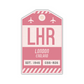 LHR Vintage Luggage Tag Sticker