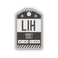 LIH Vintage Luggage Tag Sticker