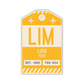 LIM Vintage Luggage Tag Sticker