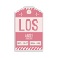 LOS Vintage Luggage Tag Sticker