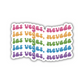 Las Vegas, Nevada Retro Sticker