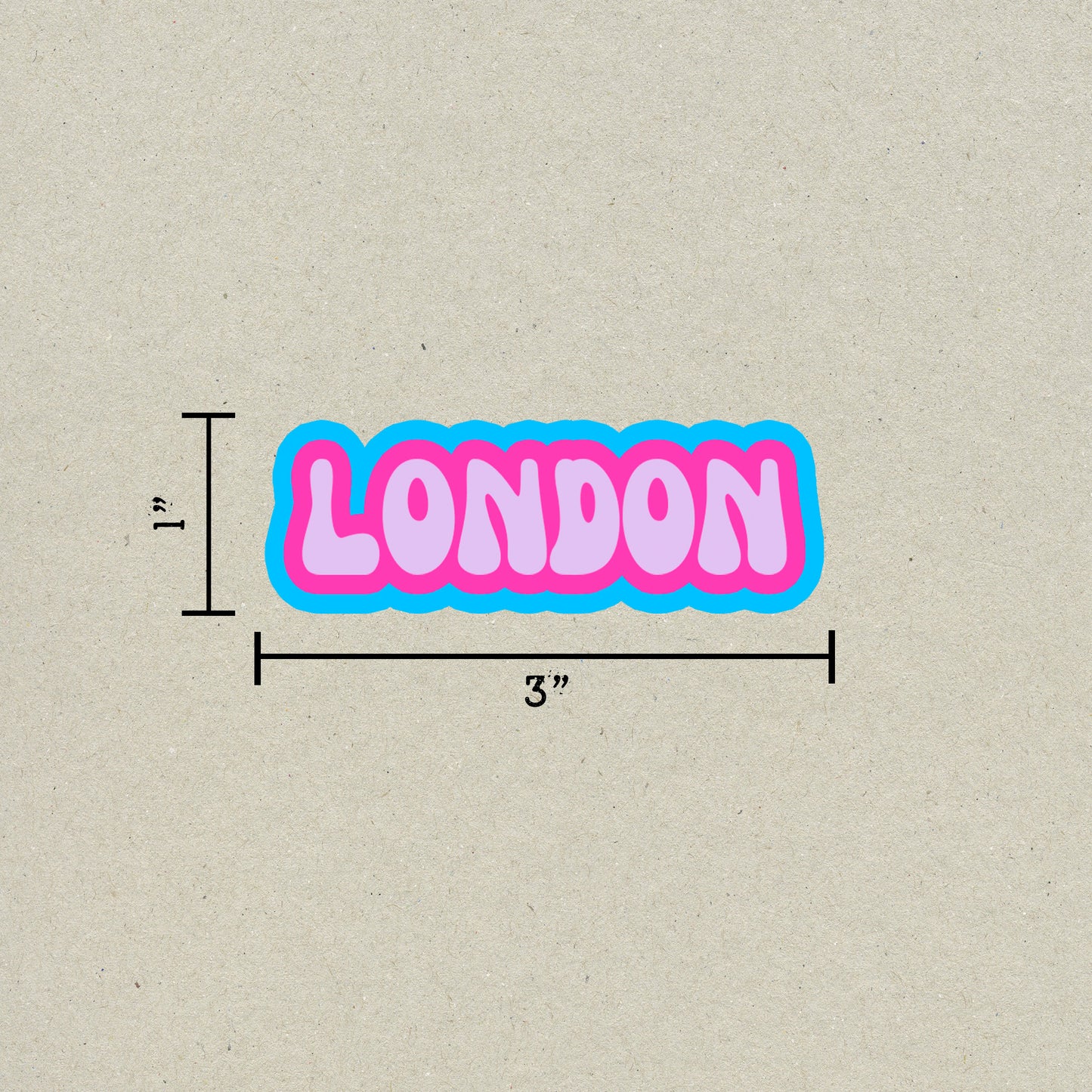 London Cloud Sticker