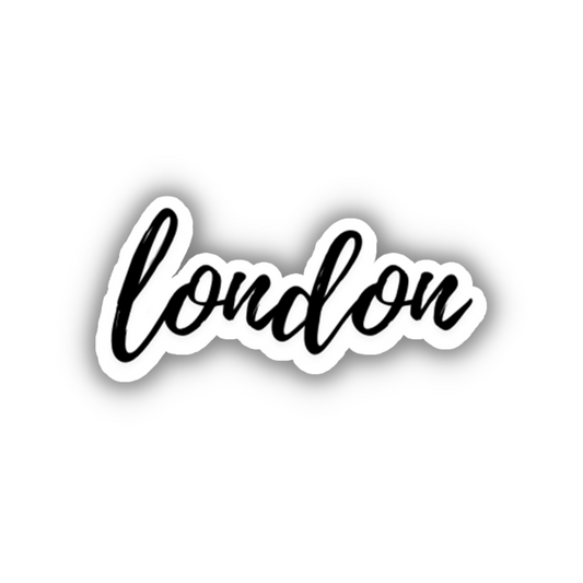 London Cursive Sticker