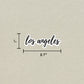 Los Angeles Cursive Sticker