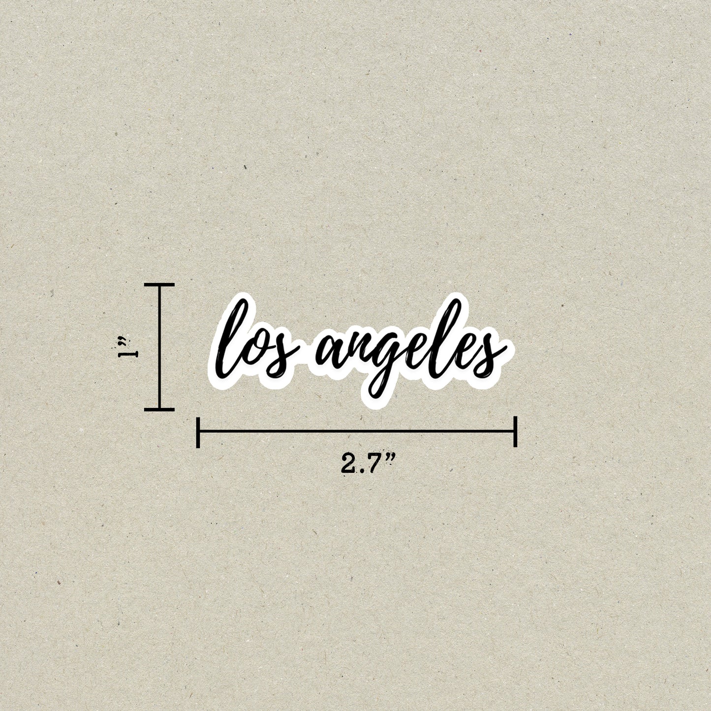 Los Angeles Cursive Sticker
