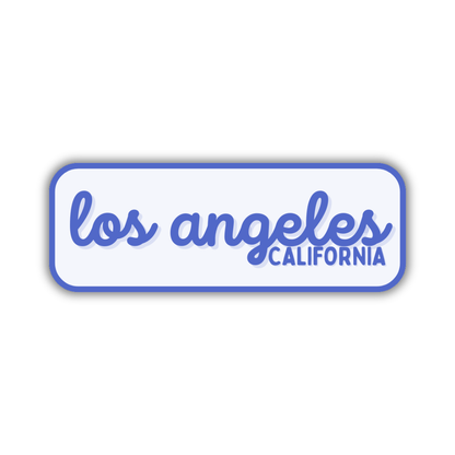 Los Angeles, California Retro Travel Sticker – Colorful Vinyl Decal for Laptop, Water Bottle & Luggage