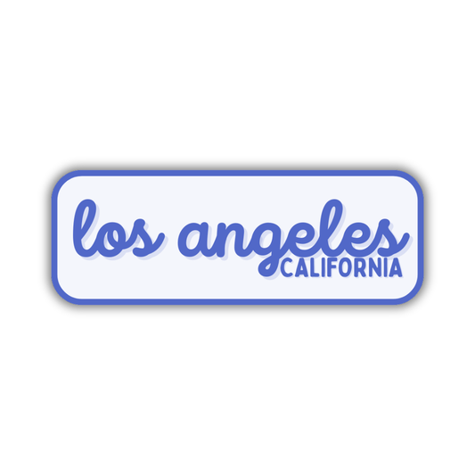 Los Angeles, California Retro Travel Sticker – Colorful Vinyl Decal for Laptop, Water Bottle & Luggage