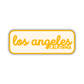 Los Angeles, California Retro Travel Sticker – Colorful Vinyl Decal for Laptop, Water Bottle & Luggage