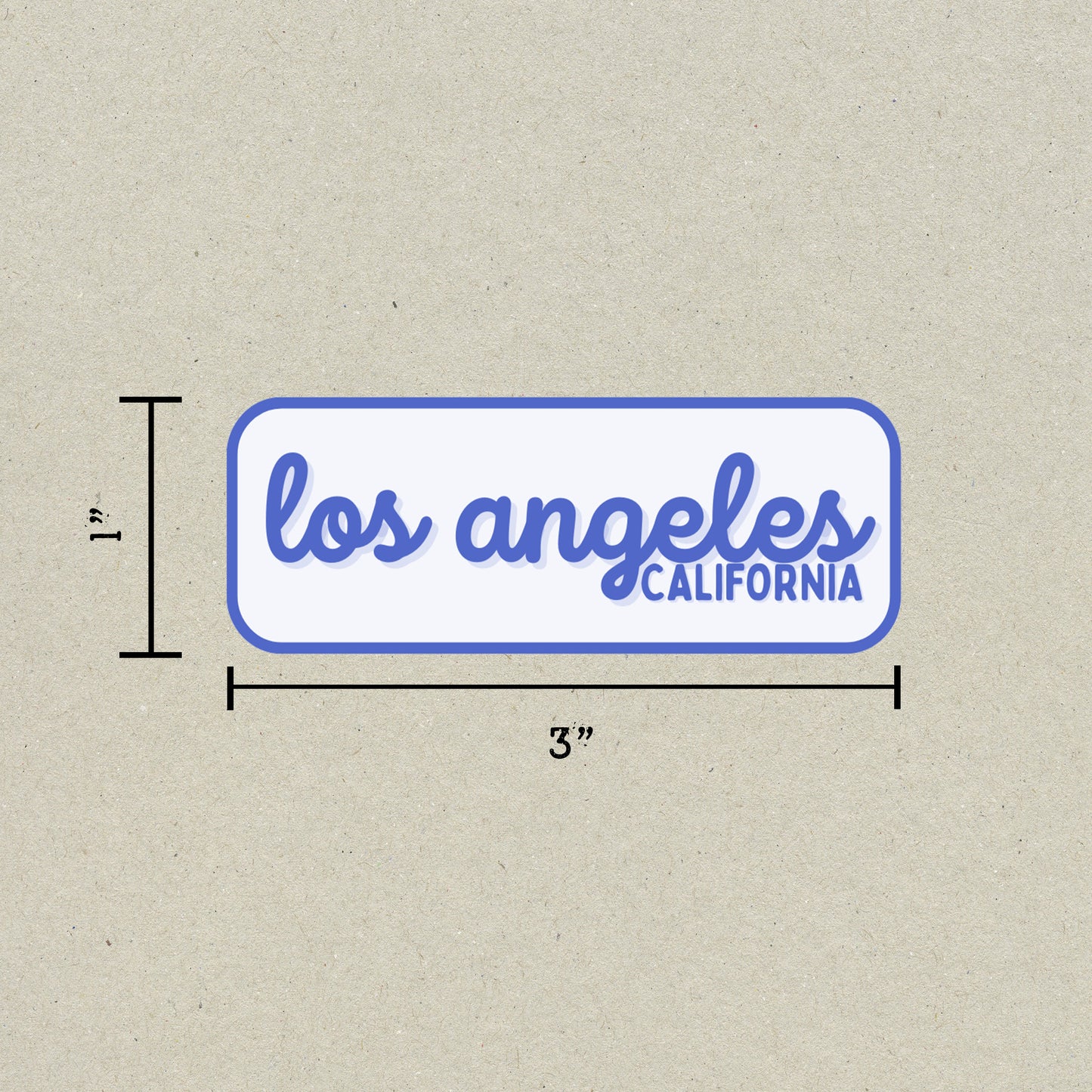 Los Angeles, California Retro Travel Sticker – Colorful Vinyl Decal for Laptop, Water Bottle & Luggage