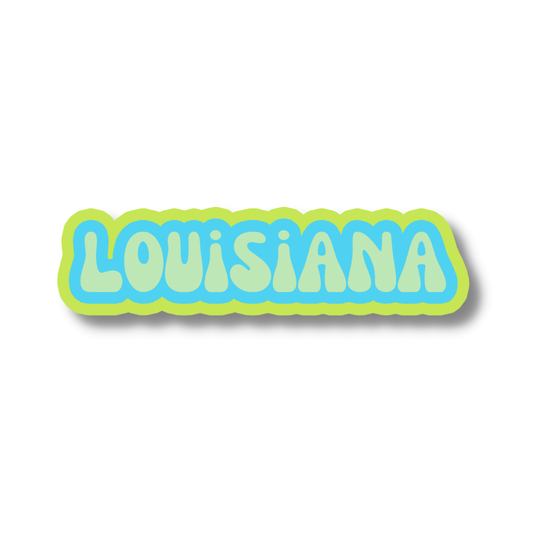 Louisiana Cloud Sticker