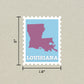 Louisiana Stamp Sticker