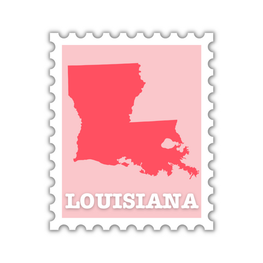 Louisiana Stamp Sticker