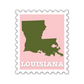 Louisiana Stamp Sticker