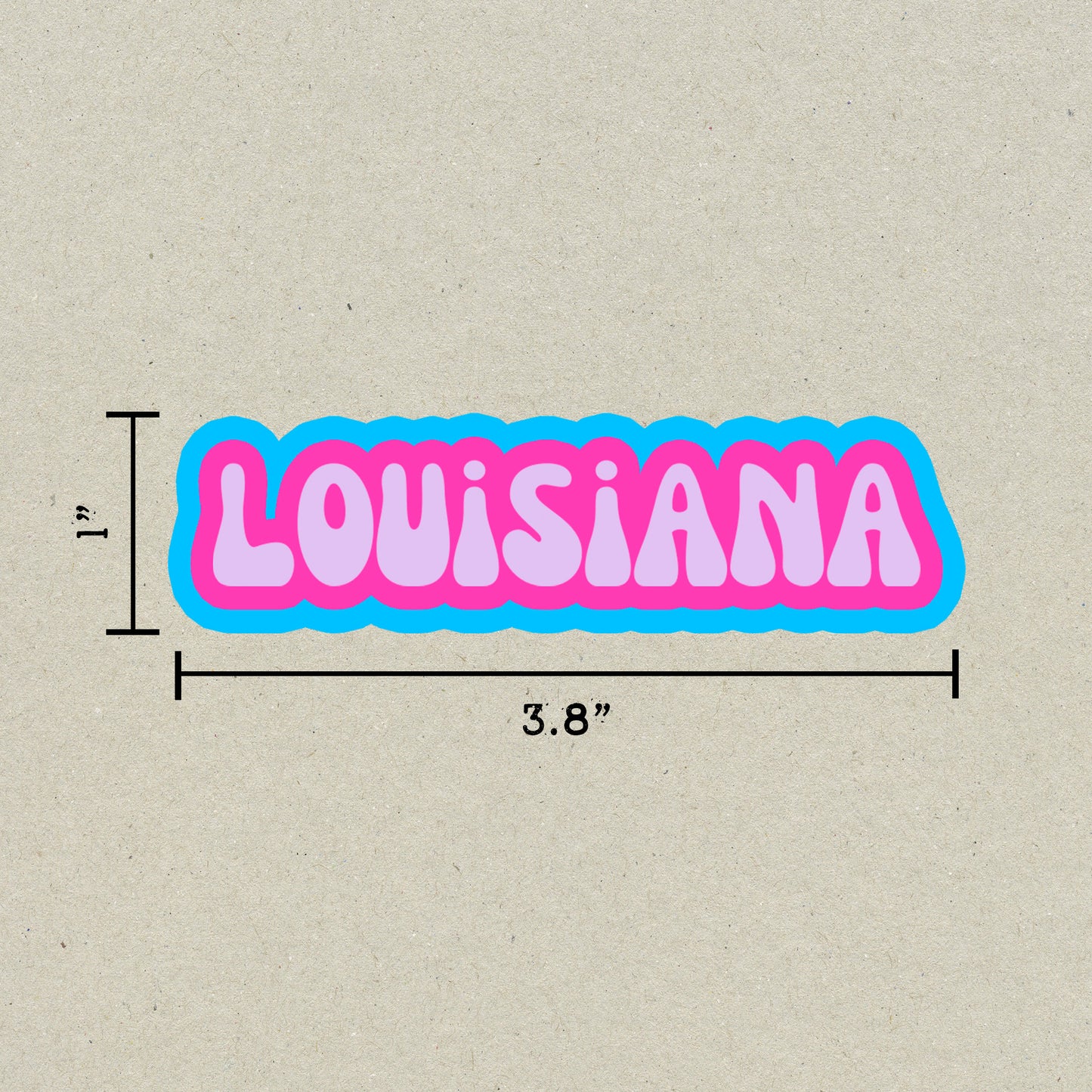 Louisiana Cloud Sticker