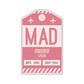 MAD Vintage Luggage Tag Sticker