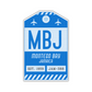 MBJ Vintage Luggage Tag Sticker