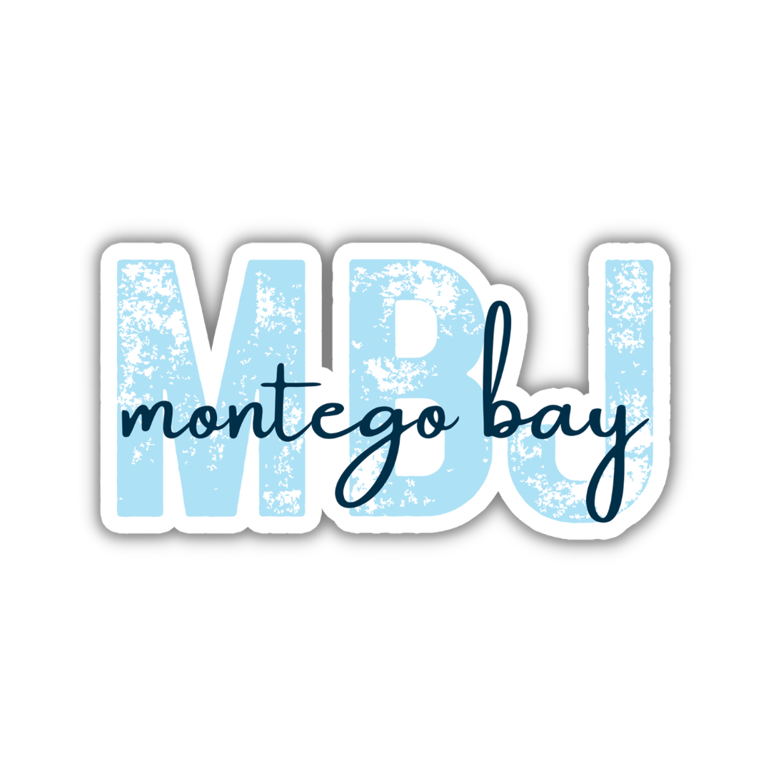 MBJ Montego Bay Airport Code Sticker