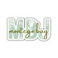 MBJ Montego Bay Airport Code Sticker