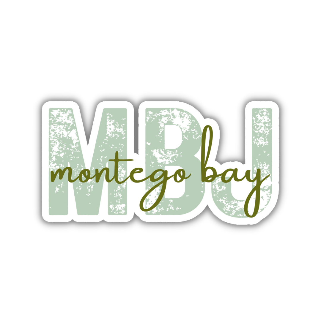 MBJ Montego Bay Airport Code Sticker