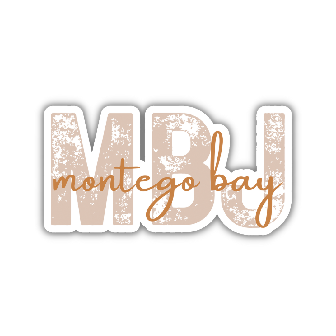 MBJ Montego Bay Airport Code Sticker