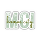 MCI Kansas City Airport Code Sticker