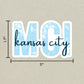 MCI Kansas City Airport Code Sticker