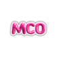 MCO Bubble Sticker