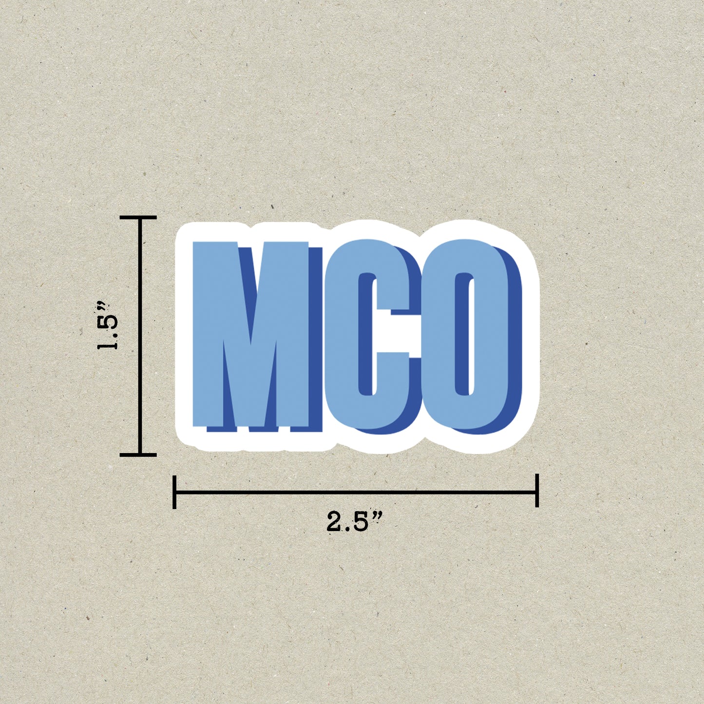 MCO Double Layered Sticker