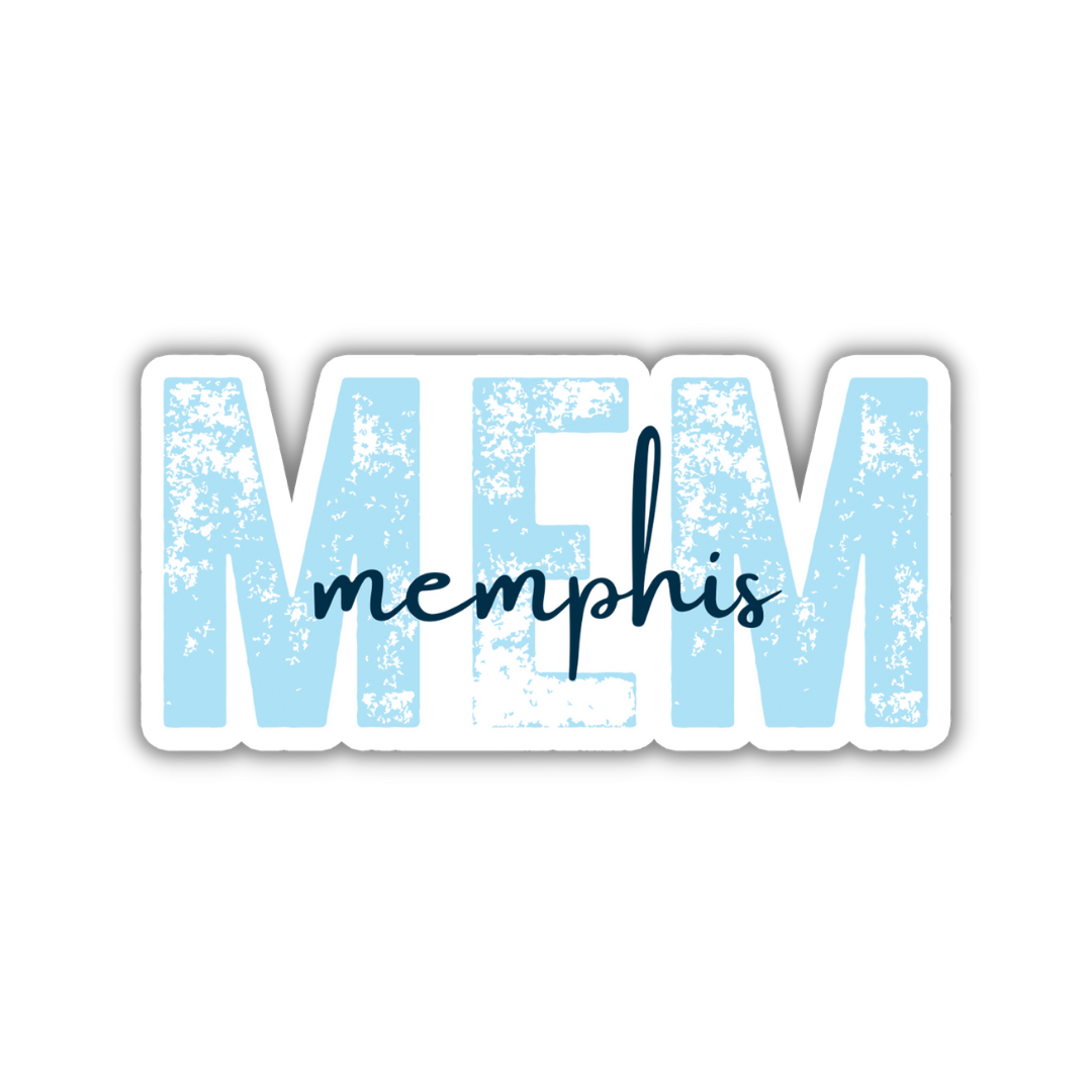 MEM Memphis Airport Code Sticker