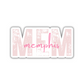 MEM Memphis Airport Code Sticker