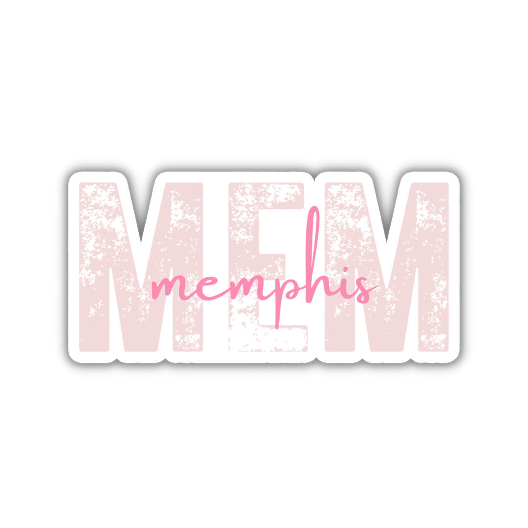 MEM Memphis Airport Code Sticker