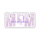 MEM Memphis Airport Code Sticker