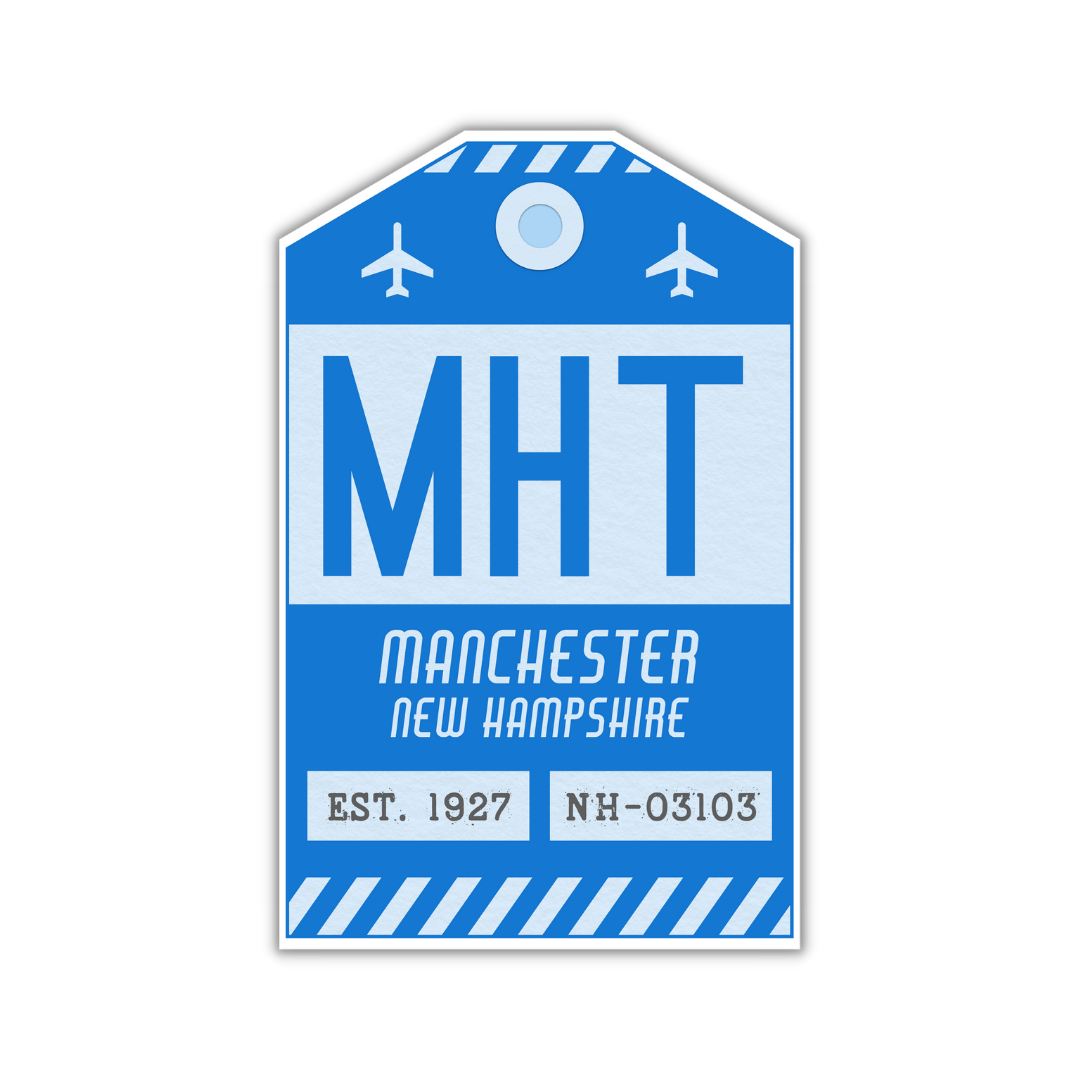 MHT Vintage Luggage Tag Sticker