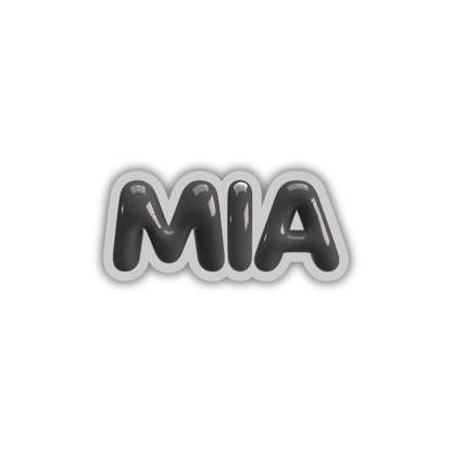 MIA Bubble Sticker