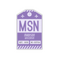 MSN Vintage Luggage Tag Sticker