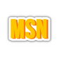 MSN Double Layered Sticker