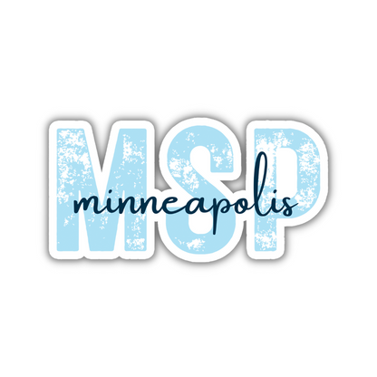 MSP Minneapolis Airport Code Sticker