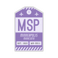 MSP Vintage Luggage Tag Sticker