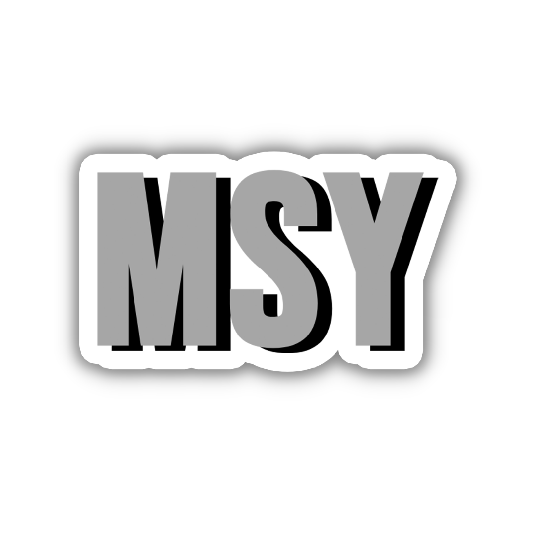 MSY Double Layered Sticker