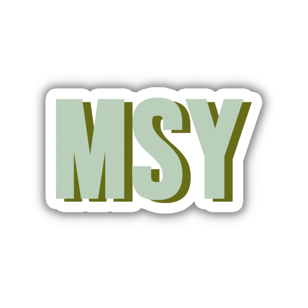 MSY Double Layered Sticker