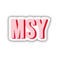 MSY Double Layered Sticker