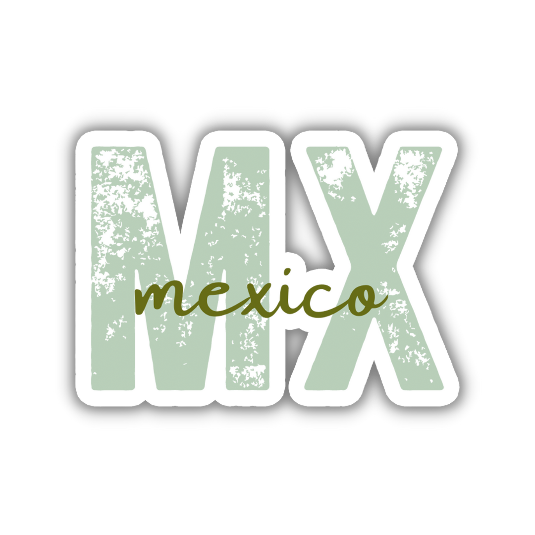 Mexico Country Code Sticker