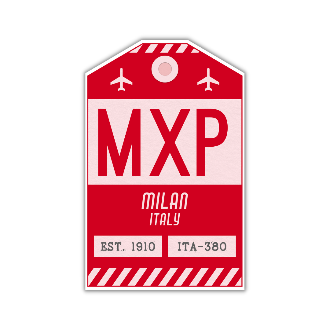 MXP Vintage Luggage Tag Sticker