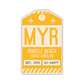 MYR Vintage Luggage Tag Sticker